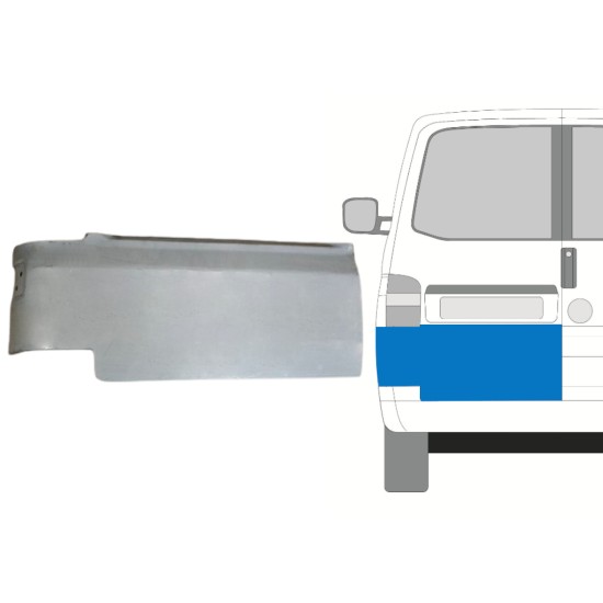 Painel de reparação das portas traseiras para Volkswagen Transporter T5 2003-2015 / Esquerdo 15093