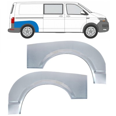 Painel de reparação do guarda-lamas traseiro para Volkswagen Transporter T6 2015-2024 / Esquerda+Direita 17145