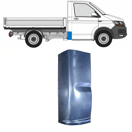 Painel de reparação do canto traseiro para Volkswagen Transporter T6 2015-2024 / Direito 17127