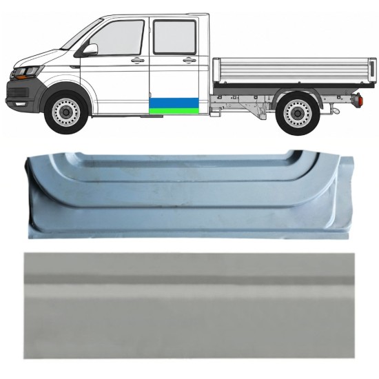 Painel de reparação interna e externa das portas traseiras para Volkswagen Transporter T6 2015-2024 / Esquerdo 17161