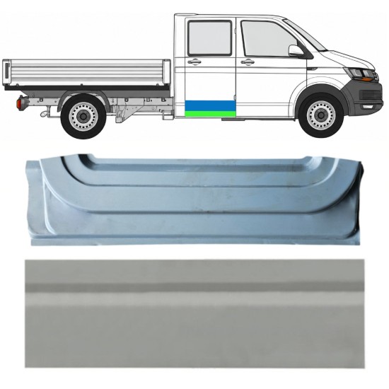 Painel de reparação interna e externa das portas traseiras para Volkswagen Transporter T6 2015-2024 / Direito 17160