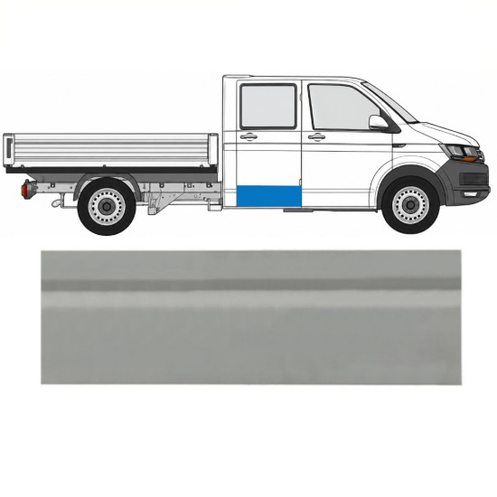 Painel de reparação externa das portas traseiras para Volkswagen Transporter T6 2015-2024 / Esquerda = Direita (simétrico) 17125