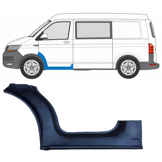 Painel de reparação da soleira da porta dianteira para Volkswagen Transporter T6 2015-2024 / Esquerdo 17118