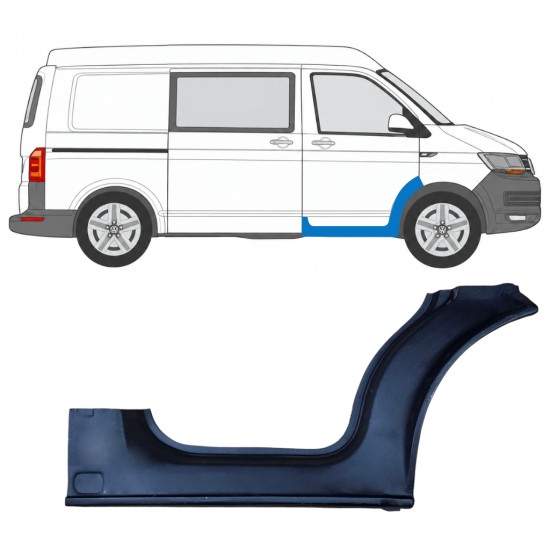 Painel de reparação da soleira da porta dianteira para Volkswagen Transporter T6 2015-2024 / Direito 17117