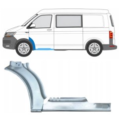 Painel de reparação da soleira com guarda-lamas dianteiro para Volkswagen Transporter T6 2015-2024 / Esquerdo 17197