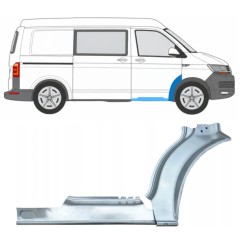 Painel de reparação da soleira com guarda-lamas dianteiro para Volkswagen Transporter T6 2015-2024 / Direito 17196