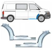 Painel de reparação da soleira com guarda-lamas dianteiro para Volkswagen Transporter T6 2015-2024 17198