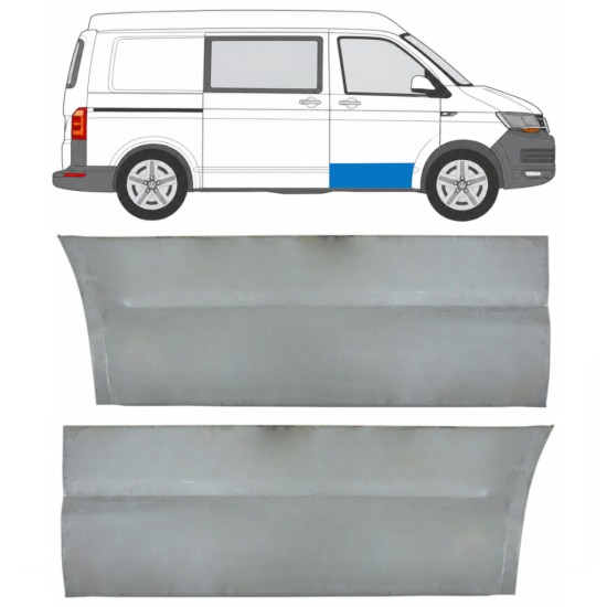 Painel de reparação externa das portas dianteiras para Volkswagen Transporter T6 2015-2024 / Esquerda+Direita 17123
