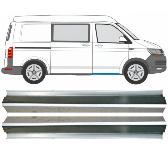 Painel de reparação da soleira da porta dianteira para Volkswagen Transporter T6 2015-2024 / Esquerda = Direita (simétrico) 17130