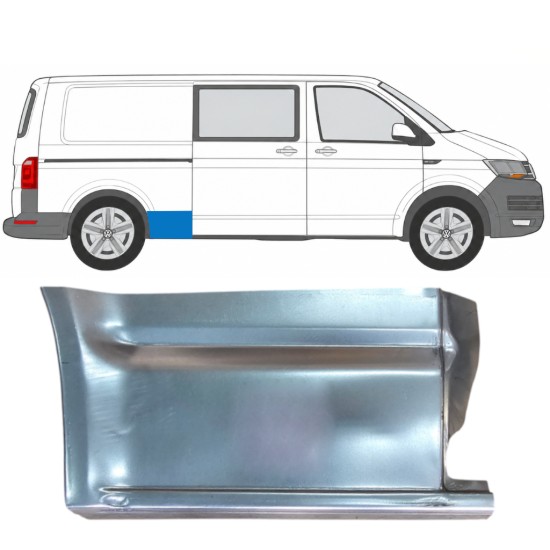 Painel de reparação do guarda-lamas traseiro para Volkswagen Transporter T6 2015-2024 / Direito 17134