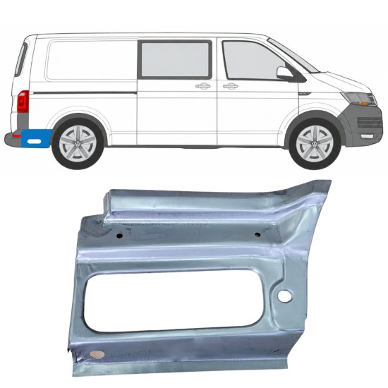 Painel de reparação do guarda-lamas traseiro para Volkswagen Transporter T6 2015-2024 / Direito 17189