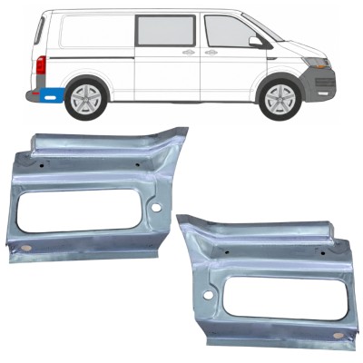 Painel de reparação do guarda-lamas traseiro para Volkswagen Transporter T6 2015-2024 / Esquerda+Direita 17191