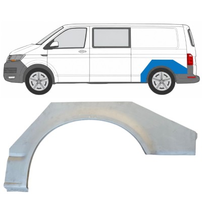 Painel de reparação do guarda-lamas traseiro para Volkswagen Transporter T6 2015-2024 / Esquerdo 17140