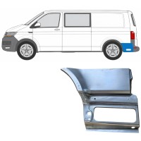 Painel de reparação da parte inferior do guarda-lamas traseiro atrás da roda para Volkswagen Transporter T6 2015-2024 / Esquerdo 17201