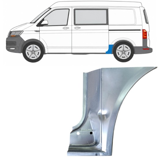 Painel de reparação do guarda-lamas traseiro para Volkswagen Transporter T6 2015-2024 / Esquerdo 17153