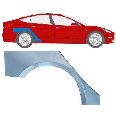 Painel de reparação do guarda-lamas traseiro para Tesla Model 3 2017-2023 / Direito 16373