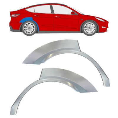 Painel de reparação do guarda-lamas traseiro para Tesla Model Y 2020- / Esquerda+Direita / Conjunto 16378