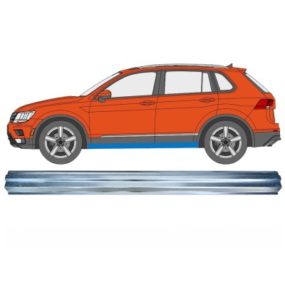 Painel de reparação da parte inferior da soleira para Volkswagen Tiguan 2016-2024 / Esquerdo 17221