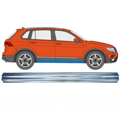 Painel de reparação da parte inferior da soleira para Volkswagen Tiguan 2016-2024 / Direito 17220