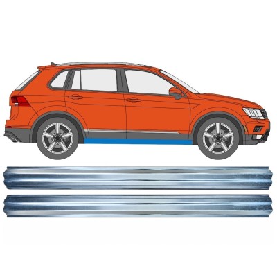Painel de reparação da parte inferior da soleira para Volkswagen Tiguan 2016-2024 / Esquerda+Direita / Conjunto 17222