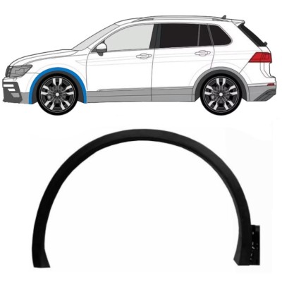 Moldura lateral do guarda-lamas dianteiro para Volkswagen Tiguan 2016-2024 R-Line / Esquerdo 14862