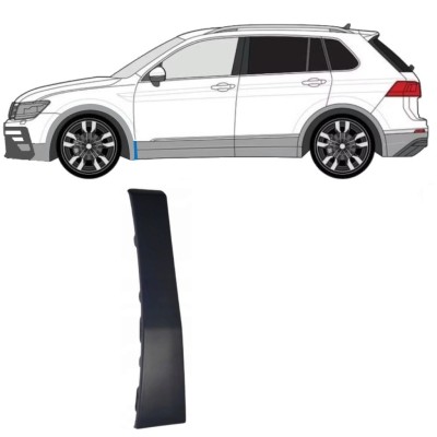 Moldura lateral do guarda-lamas dianteiro para Volkswagen Tiguan 2016-2024 R-Line / Esquerdo 14864