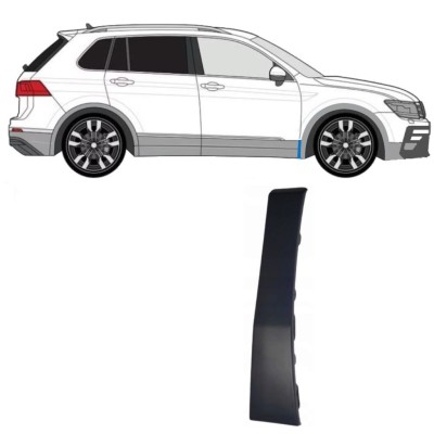 Moldura lateral do guarda-lamas dianteiro para Volkswagen Tiguan 2016-2024 R-Line / Direito 14863