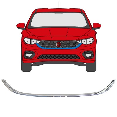 Moldura da grelha frontal para Fiat Tipo 2016- 16192