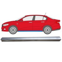 Painel de reparação da parte inferior da soleira para Fiat Tipo 2016- / Esquerdo 14973 Painel de reparação da parte inferior da soleira para Fiat Tipo 2016- / Esquerdo 14973