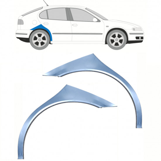 Painel de reparação do guarda-lamas traseiro para Seat Toledo Leon 1999-2006 / Esquerda+Direita / Conjunto 10454