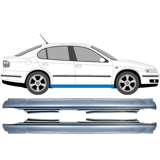 Painel de reparação da soleira para Seat Toledo Leon 1999-2006 / Esquerda+Direita / Conjunto 10432