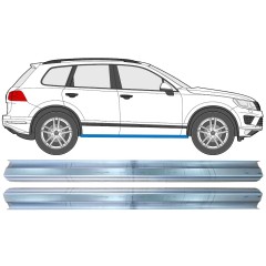 Painel de reparação da soleira para Volkswagen Touareg 2010-2018 / Esquerda = Direita (simétrico) / Conjunto 11749