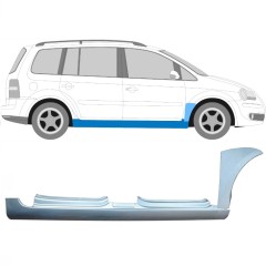 Soleira completa com reparação de guarda-lamas dianteiro para Volkswagen Touran 2003-2010 / Direito / Conjunto 11164
