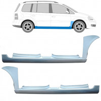 Painel de reparação da soleira com guarda-lamas dianteiro para VW Touran 2003-2010 11166