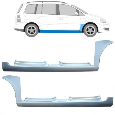 Painel de reparação da soleira com guarda-lamas dianteiro para VW Touran 2003-2010 11166