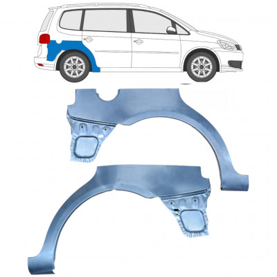 Painel de reparação do guarda-lamas traseiro para VW Touran 2010-2015 / Esquerda+Direita / Conjunto 10520