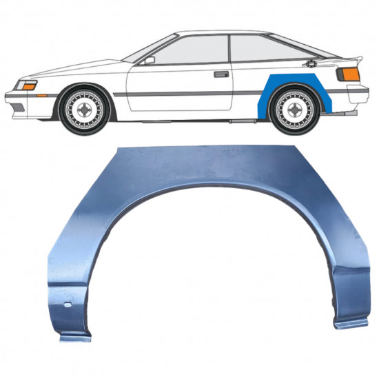 Painel de reparação do guarda-lamas traseiro para Toyota Celica 1985-1989 / Esquerdo 7301