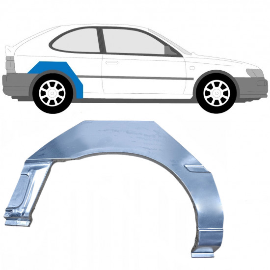 Painel de reparação do guarda-lamas traseiro para Toyota Corolla 1991-1998 / Direito 6208