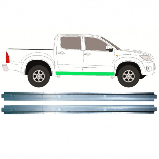 Painel de reparação interna da soleira para Toyota Hilux 2005-2015 / Conjunto 11457