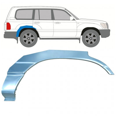 Painel de reparação do guarda-lamas traseiro para Toyota Land Cruiser 1998-2007 / Direito 8982