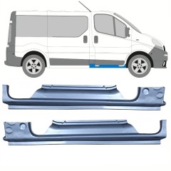 Painel de reparação da soleira para Opel Vivaro 2001-2014 / Esquerda+Direita / Conjunto 13246