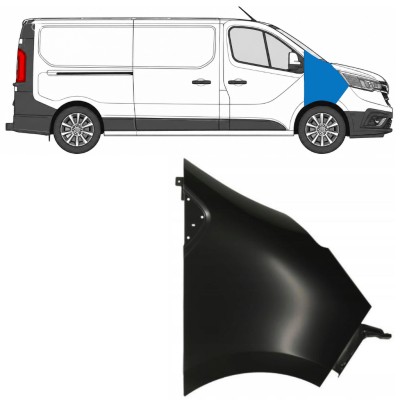 Guarda-lamas dianteiro para Renault Trafic 2014- 2021-2026 / Direito 17104