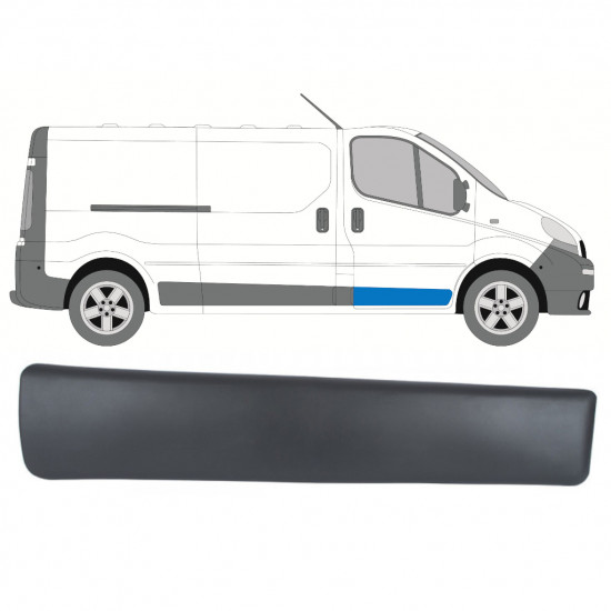 Moldura da porta dianteira para Renault Trafic 2001-2014 / Direito 8199