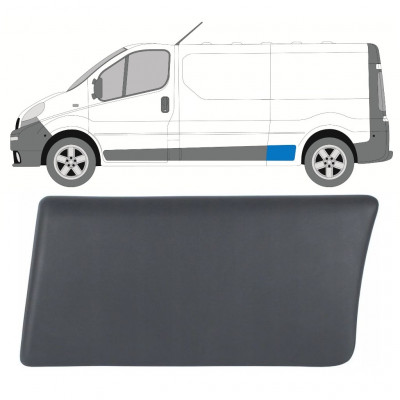 Moldura lateral do guarda-lamas traseiro para Renault Trafic 2001-2014 / Esquerdo 8206