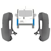Canto do para-choque traseiro para Opel Vivaro 2001-2014 / Esquerda+Direita / Conjunto 15306