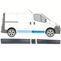 Conjunto de molduras para Opel Vivaro 2001-2014 / Direito / 13901