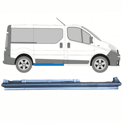 Painel de reparação da soleira da porta deslizante para Renault Trafic Opel Vivaro 2001-2014 / Direito 8576