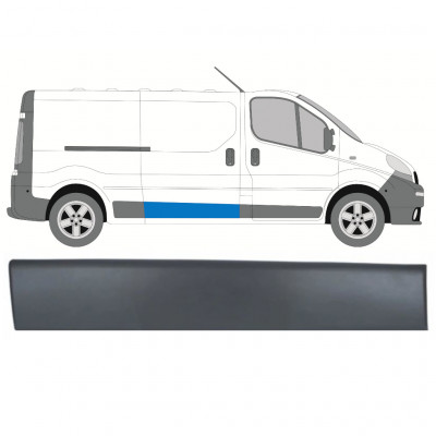 Moldura da porta deslizante para Renault Trafic 2001-2014 / Direito 8203