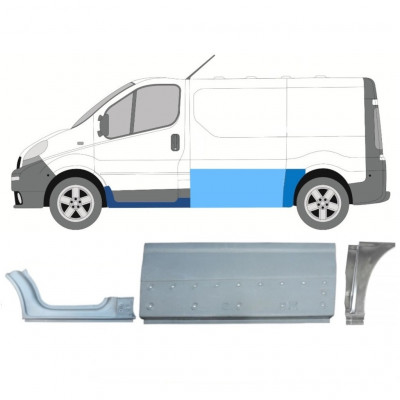 Kit de reparos para Renault Trafic Opel Vivaro 2001-2014 / SWB / Esquerdo /  11232