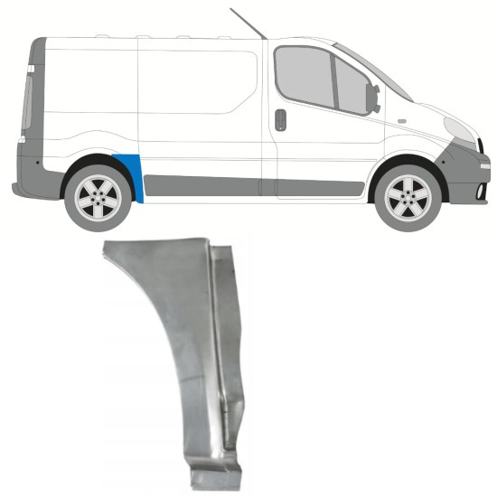 Painel de reparação do guarda-lamas traseiro para Renault Trafic 2001-2014 / Direito 15762